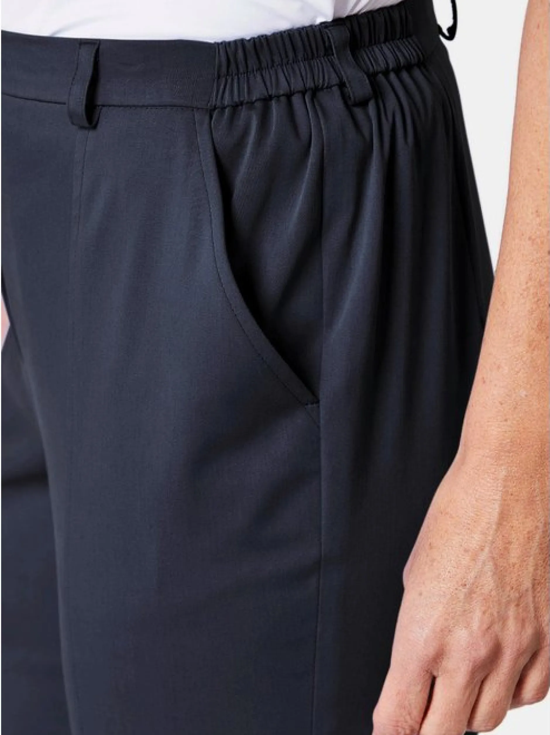Goldner Damen Caprihosen in marine