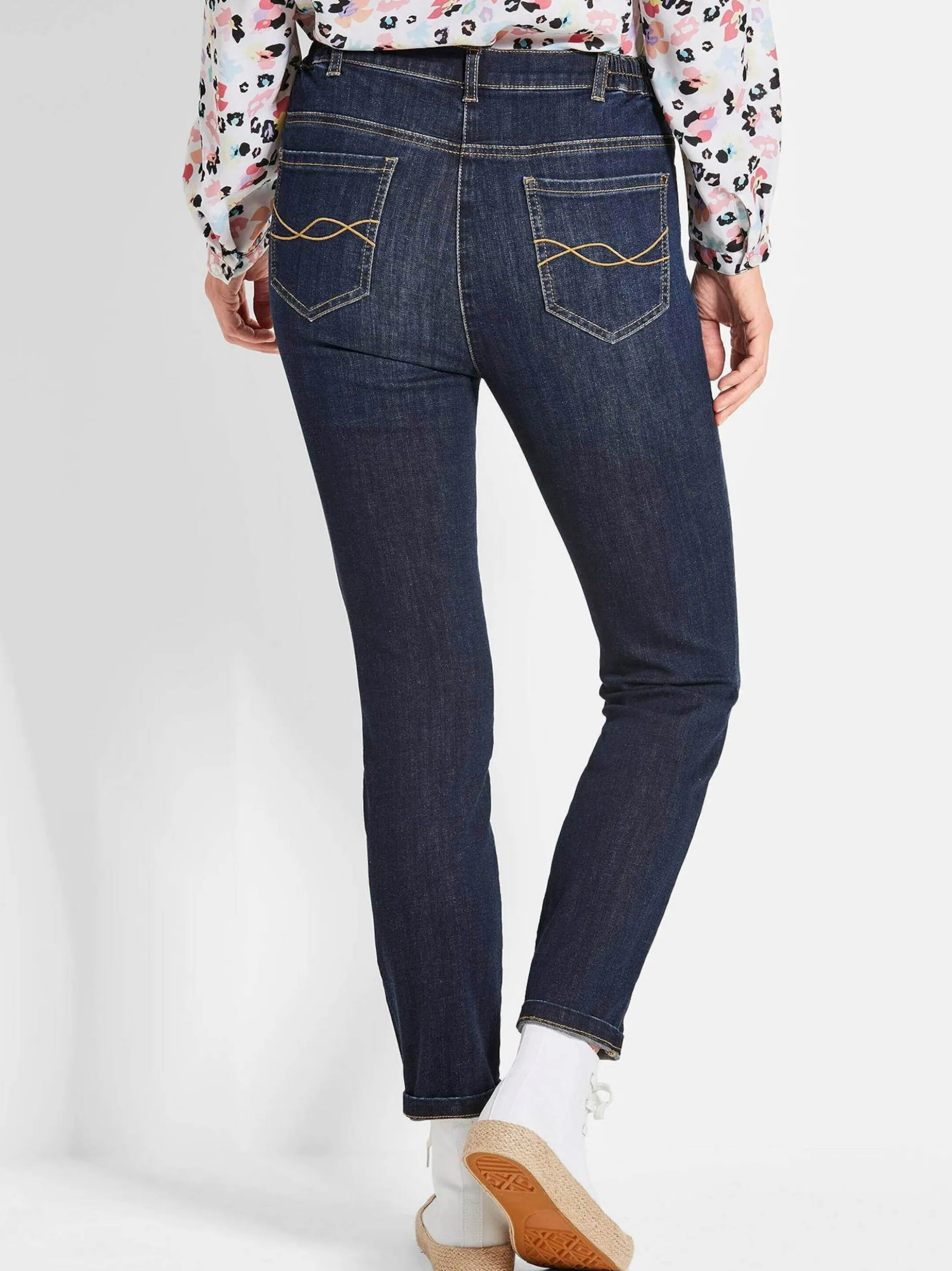 Goldner Damen Capri- & 7/8-Hosen - Kurzgröße in blau