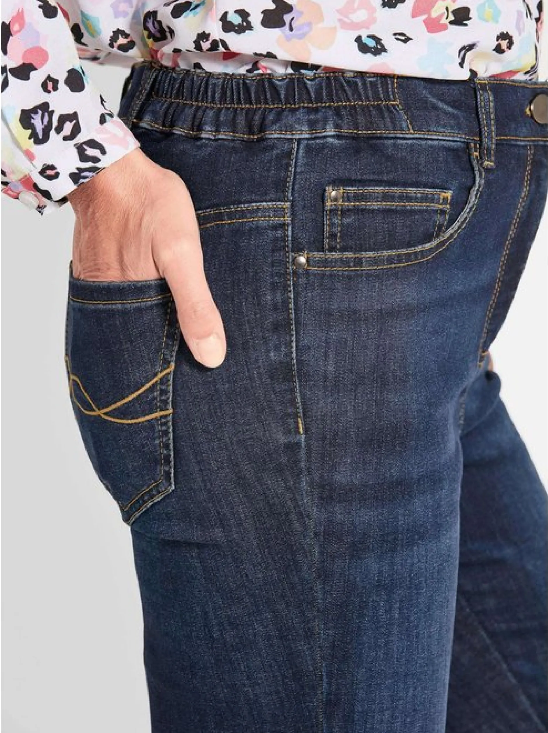 Goldner Damen Capri- & 7/8-Hosen - Kurzgröße in blau