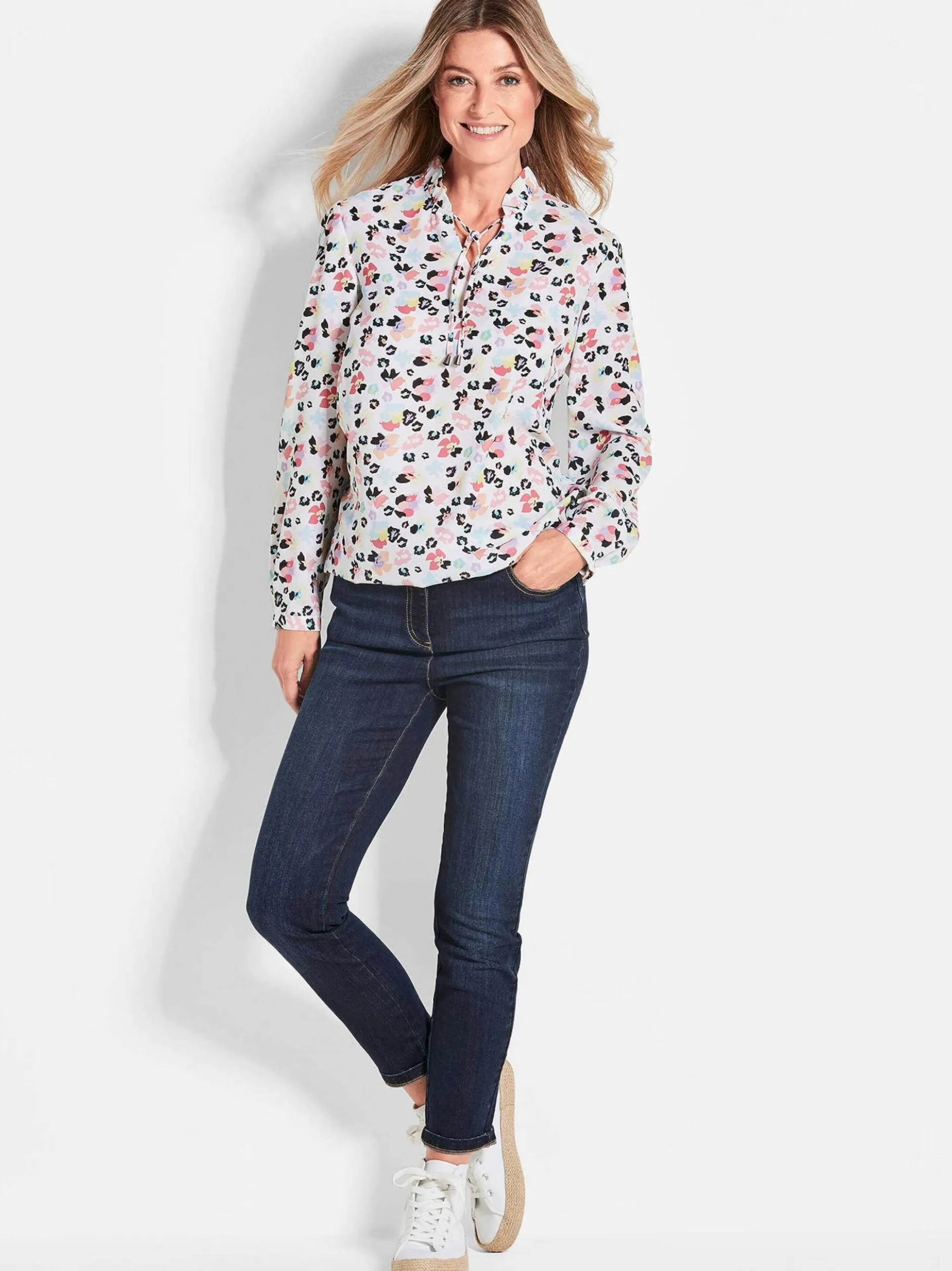 Goldner Damen Capri- & 7/8-Hosen - Kurzgröße in blau