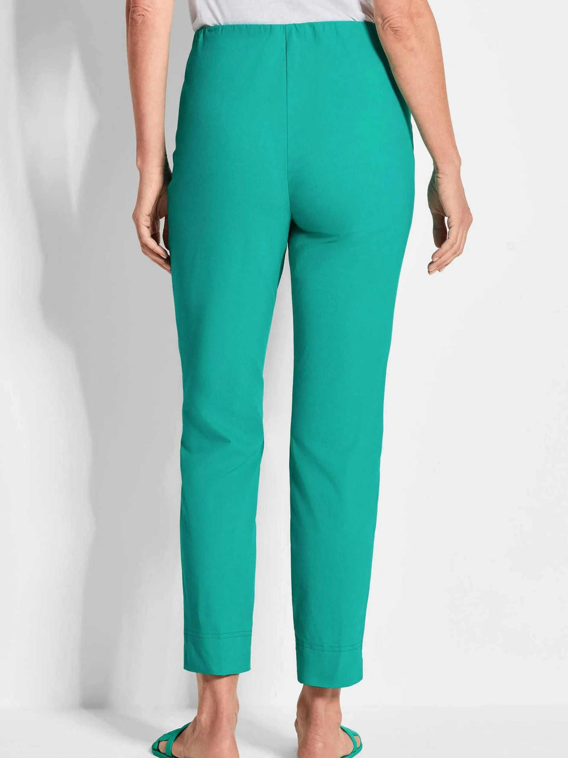 Goldner Damen Capri- & 7/8-Hosen - Kurzgröße in grün