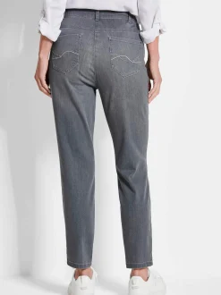 Goldner Damen Capri- & 7/8-Hosen - Kurzgröße in hellgrau