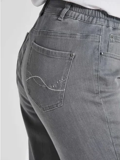 Goldner Damen Capri- & 7/8-Hosen - Kurzgröße in hellgrau