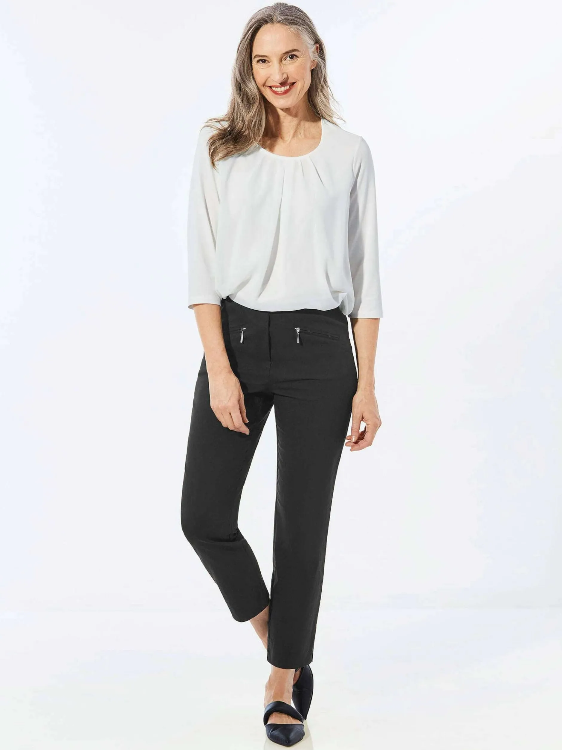 Goldner Damen Capri- & 7/8-Hosen - Kurzgröße in schwarz