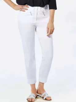 Goldner Damen Capri- & 7/8-Hosen - Kurzgröße in weiß