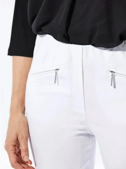 Goldner Damen Capri- & 7/8-Hosen - Kurzgröße in weiß
