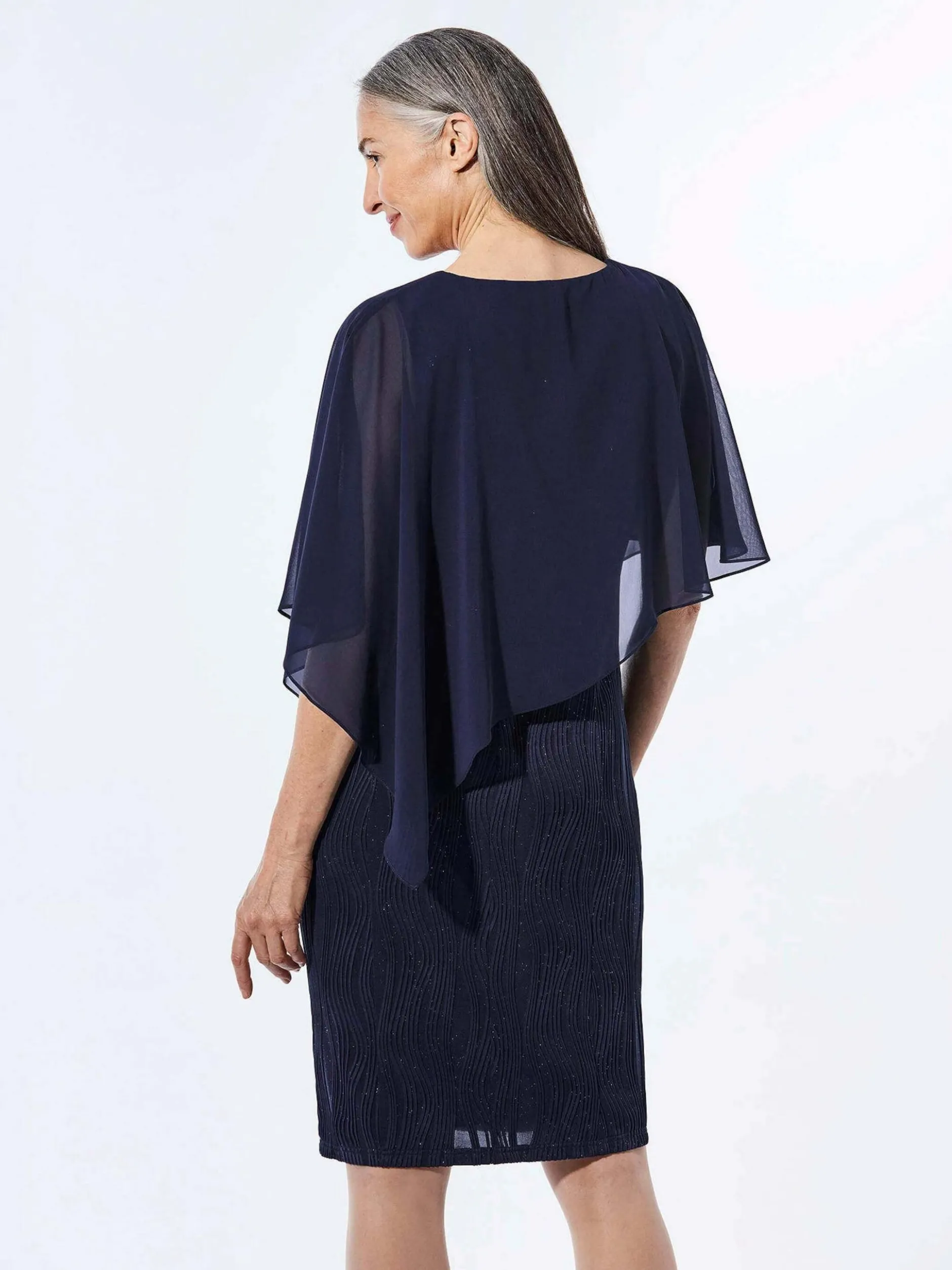 Goldner Damen Festliche Kleider in marine