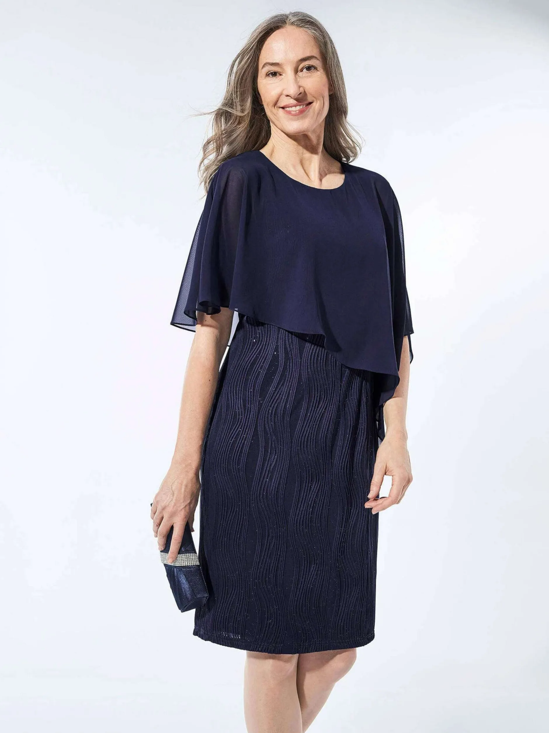Goldner Damen Festliche Kleider in marine