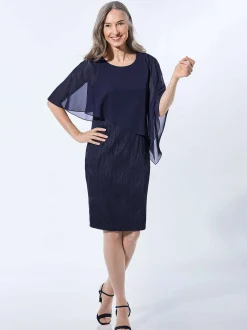 Goldner Damen Festliche Kleider in marine