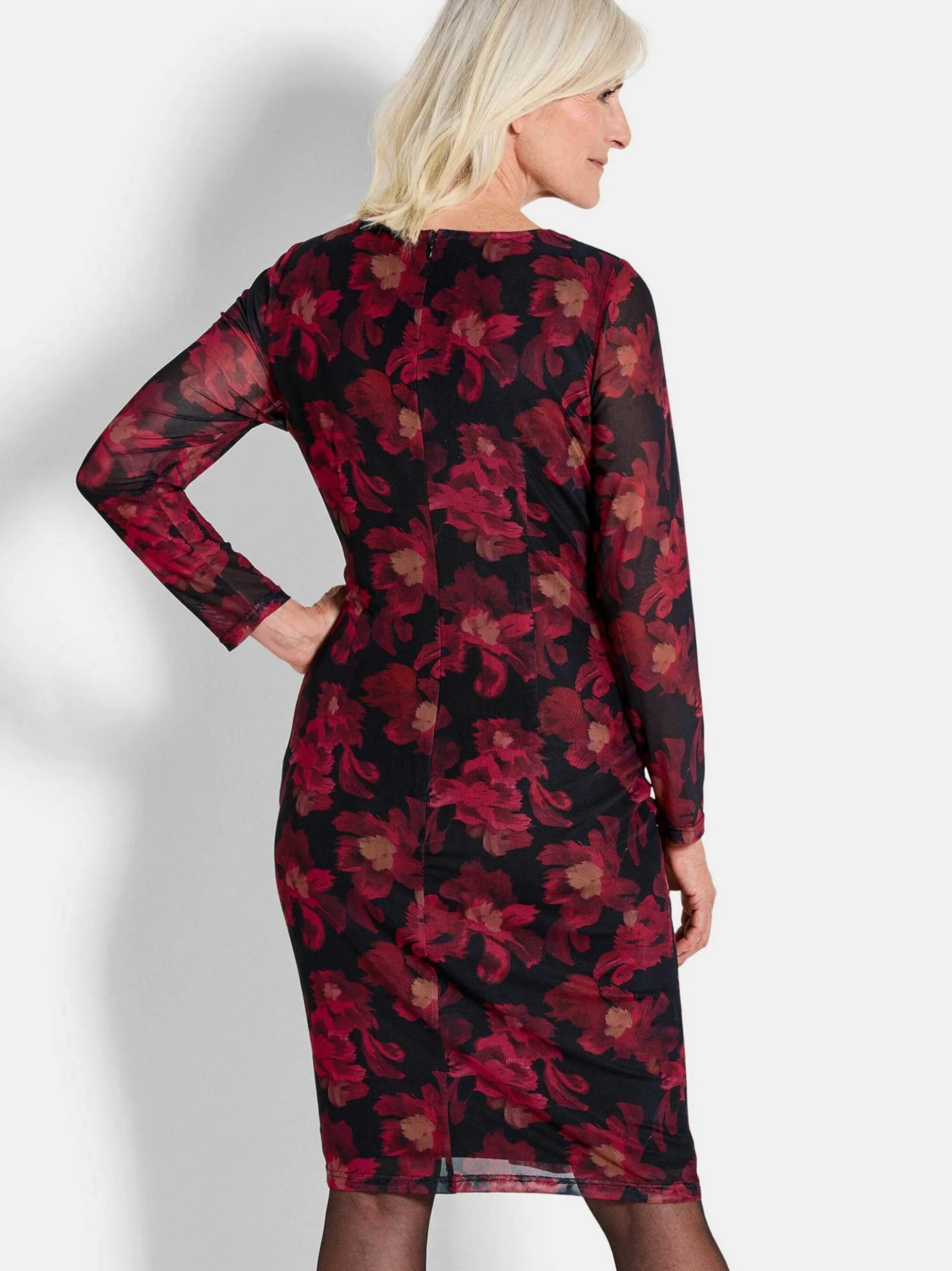 Goldner Damen Festliche Kleider in rot schwarz