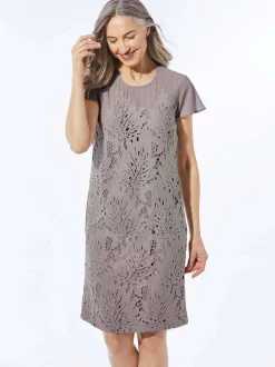 Goldner Damen Festliche Kleider in taupe