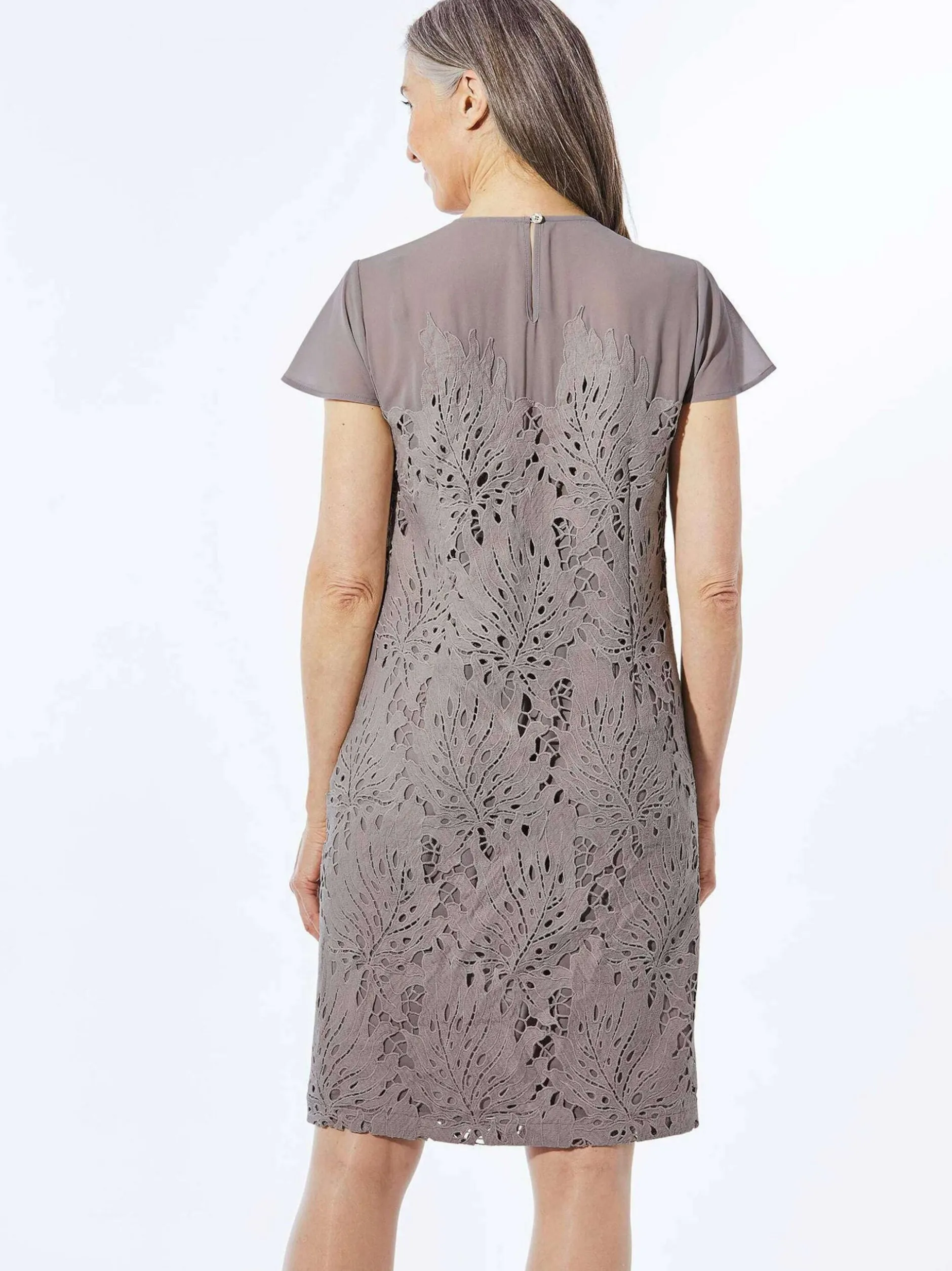 Goldner Damen Festliche Kleider in taupe