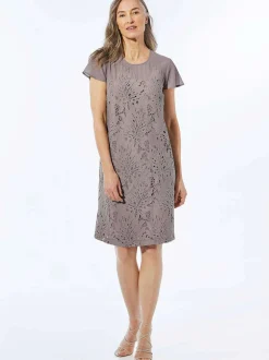 Goldner Damen Festliche Kleider in taupe
