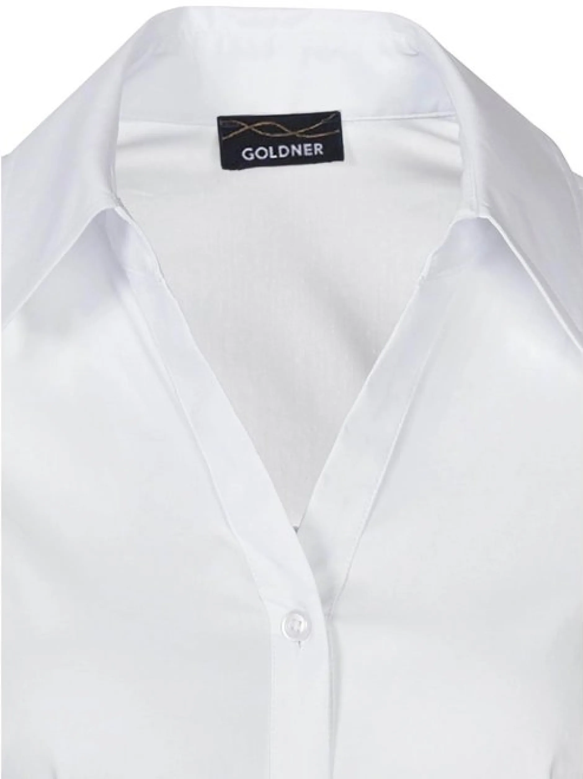 Goldner Damen Hemdblusen in weiß - Ärmel: 3/4 Arm