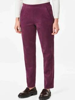 Goldner Damen Hosen in aubergine