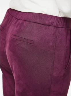 Goldner Damen Hosen in aubergine