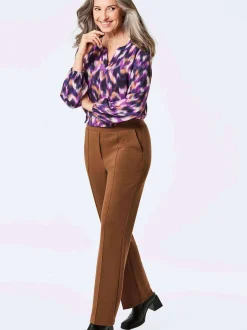 Goldner Damen Hosen in cognac