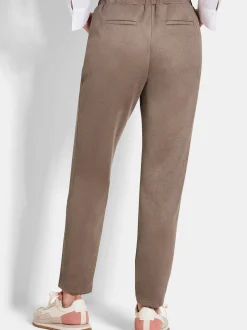 Goldner Damen Hosen in taupe