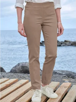 Goldner Damen Hosen in taupe