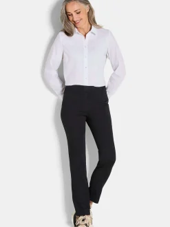 Goldner Damen Hosen - Kurzgröße in schwarz