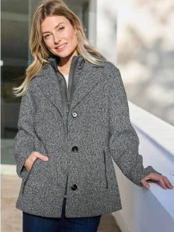 Goldner Damen Jacken in grau