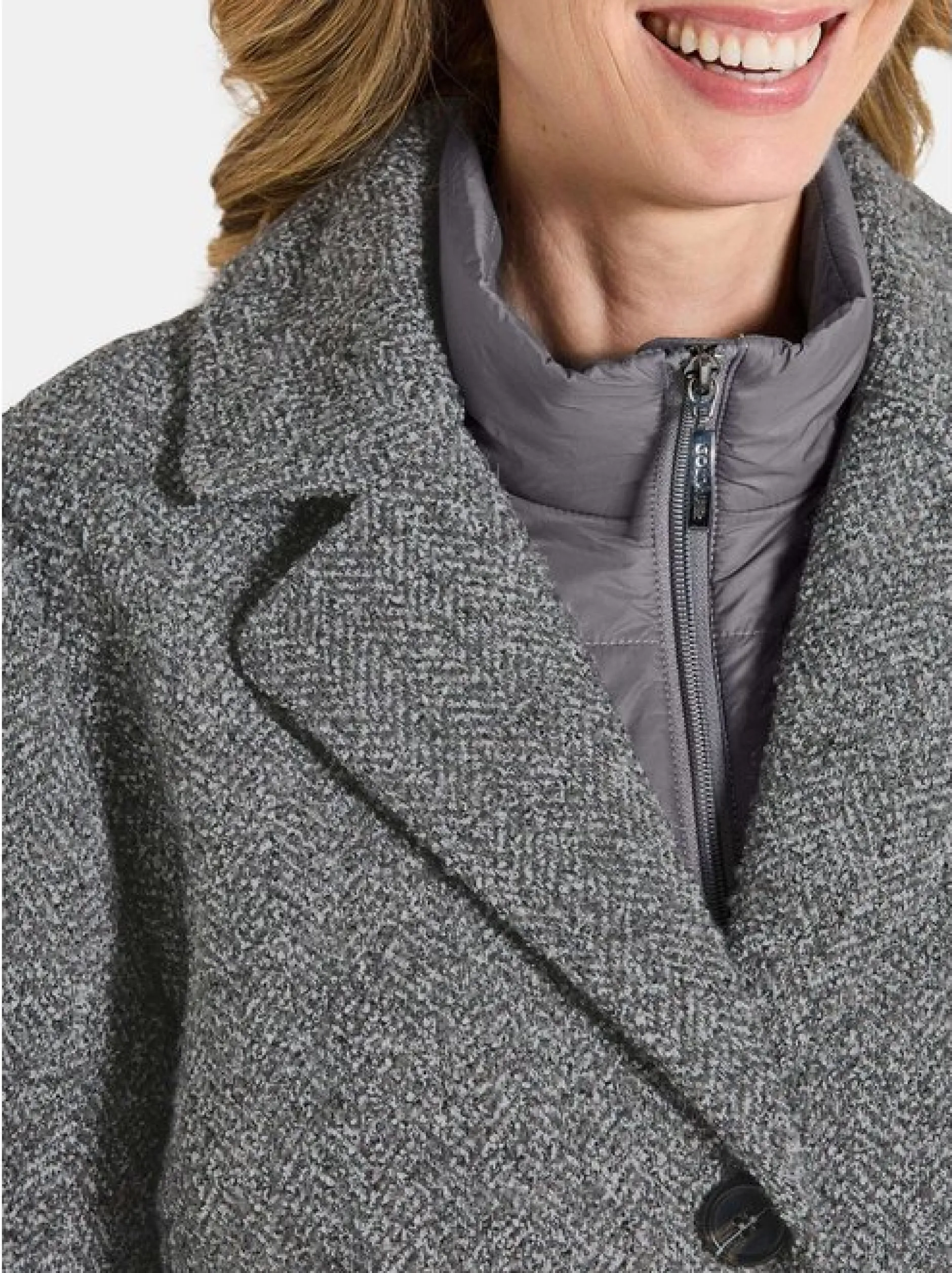 Goldner Damen Jacken in grau