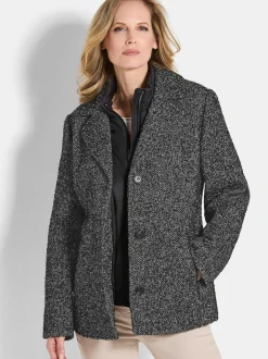 Goldner Damen Jacken in schwarz