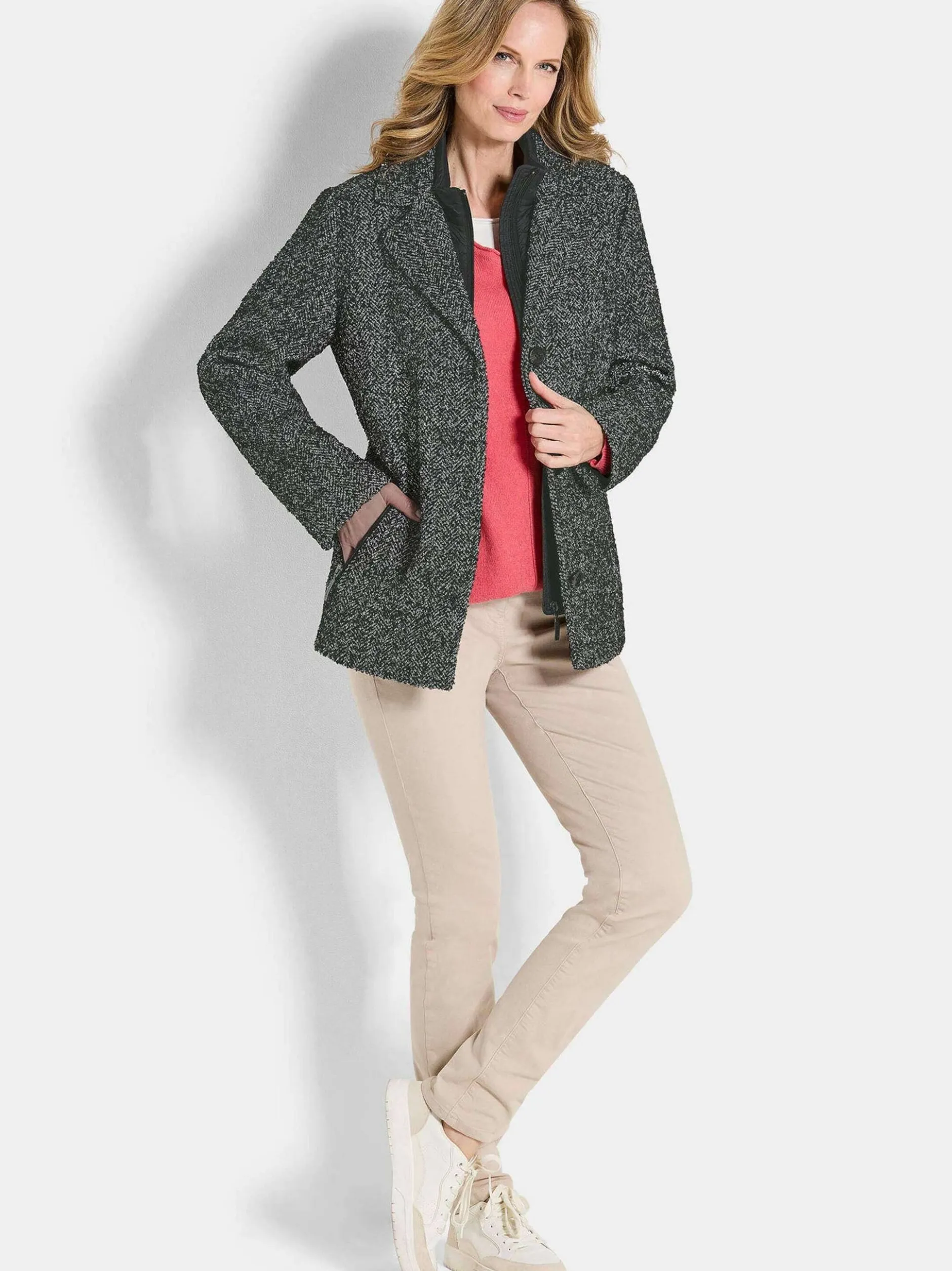 Goldner Damen Jacken in schwarz