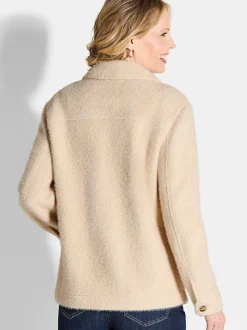 Goldner Damen Jacken - Kurzgröße in beige