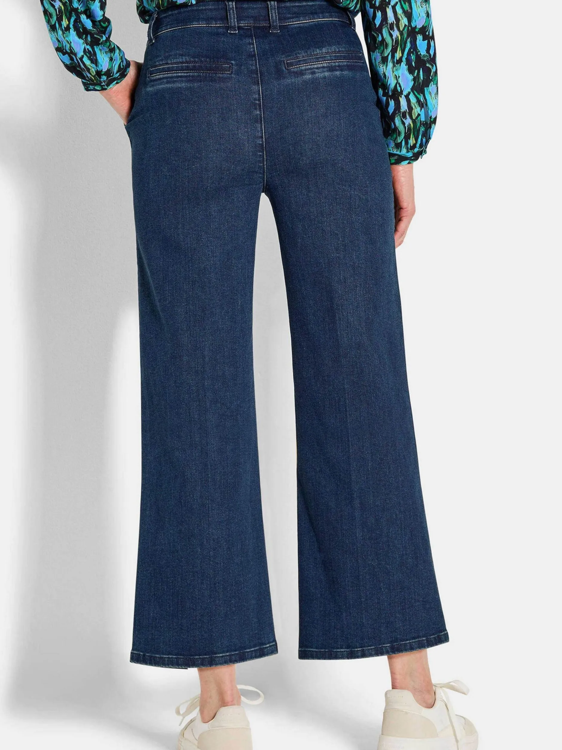 Goldner Damen Jeans in blau