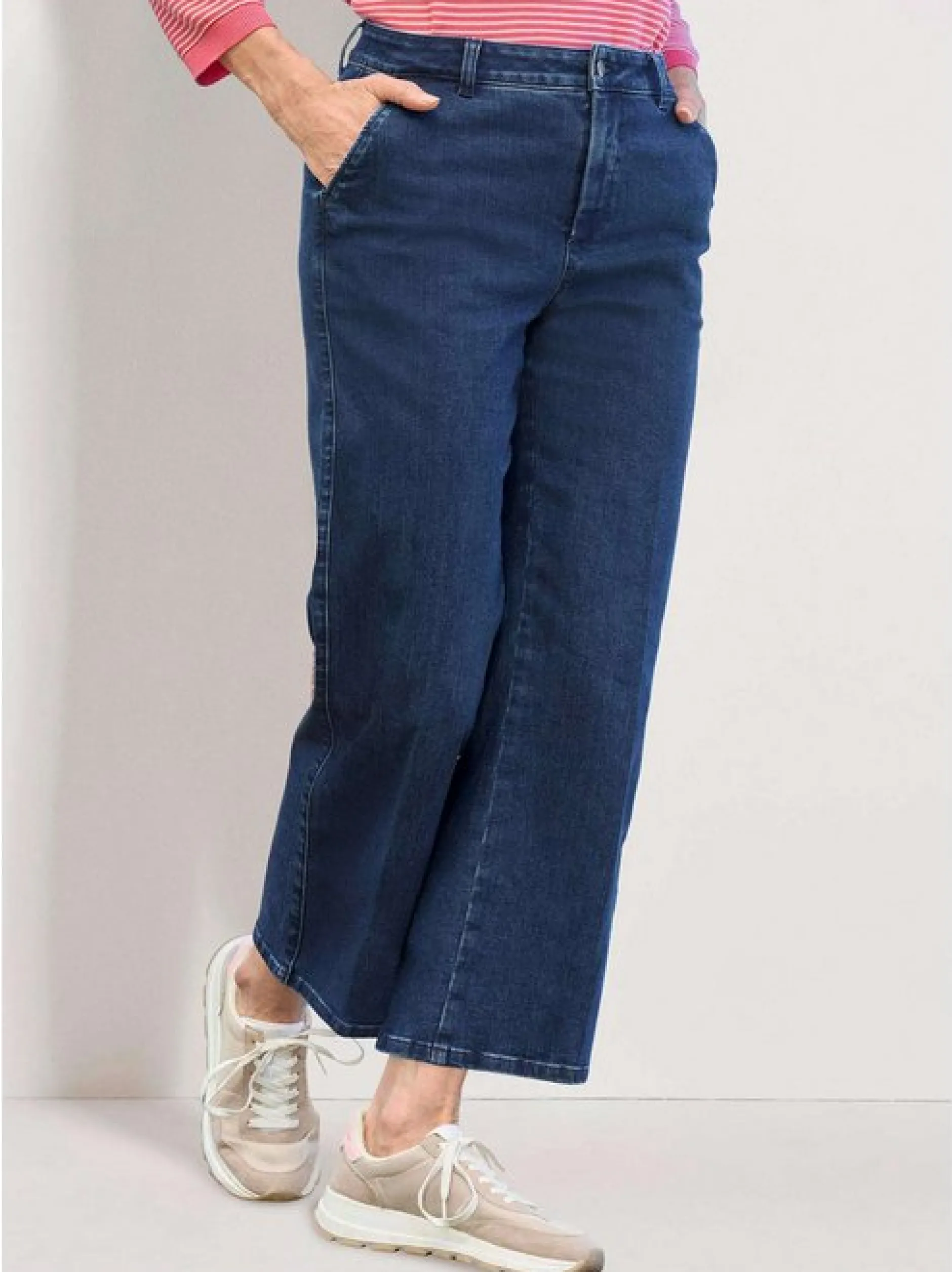 Goldner Damen Jeans in blau