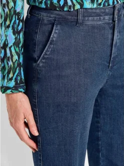 Goldner Damen Jeans in blau