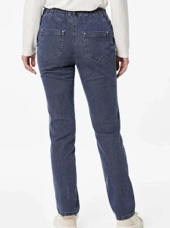 Goldner Damen Jeans in blau