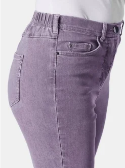 Goldner Damen Jeans in lila