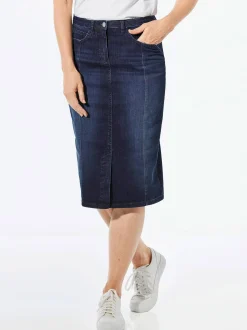 Goldner Damen Jeansröcke in marine