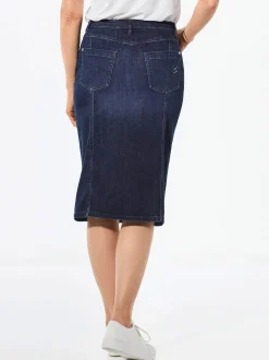 Goldner Damen Jeansröcke in marine