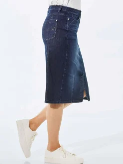 Goldner Damen Jeansröcke in marine