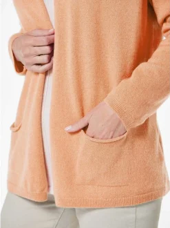Goldner Damen Kaschmir in orange - Ärmel: langarm