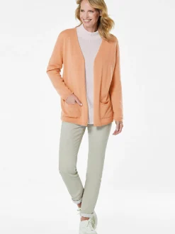 Goldner Damen Kaschmir in orange - Ärmel: langarm