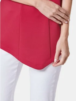 Goldner Damen Kurzarm-Shirts in rot - Ärmel: Halbarm