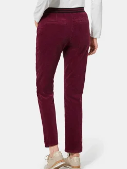Goldner Damen Lange Hosen in bordeaux