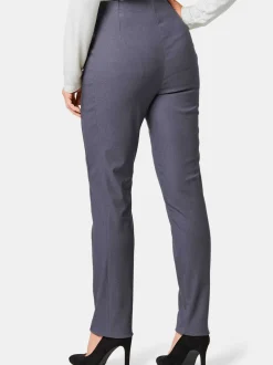 Goldner Damen Lange Hosen in grau