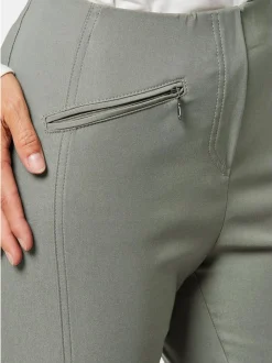 Goldner Damen Lange Hosen in grün