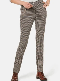 Goldner Damen Lange Hosen in mocca