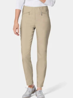 Goldner Damen Lange Hosen in sand