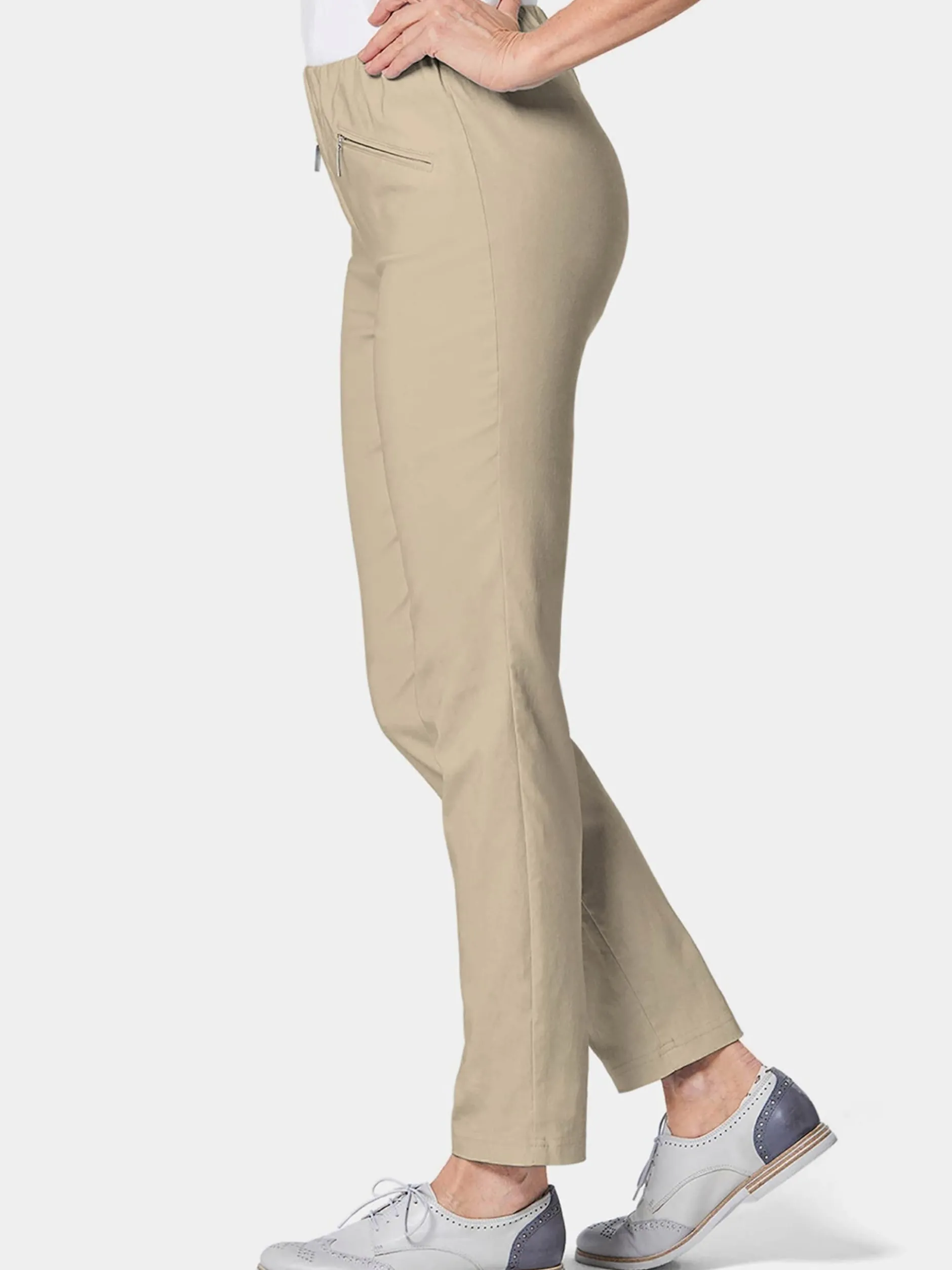 Goldner Damen Lange Hosen in sand