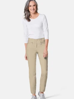 Goldner Damen Lange Hosen in sand
