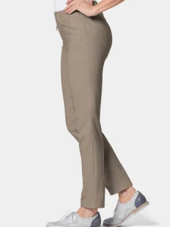 Goldner Damen Lange Hosen in taupe
