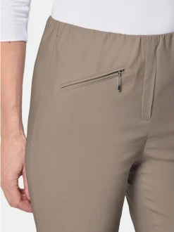 Goldner Damen Lange Hosen in taupe