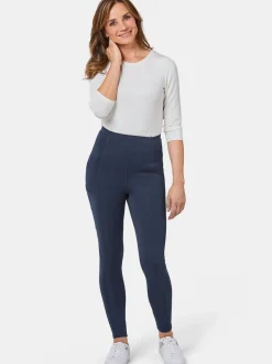 Goldner Damen Leggings in marine